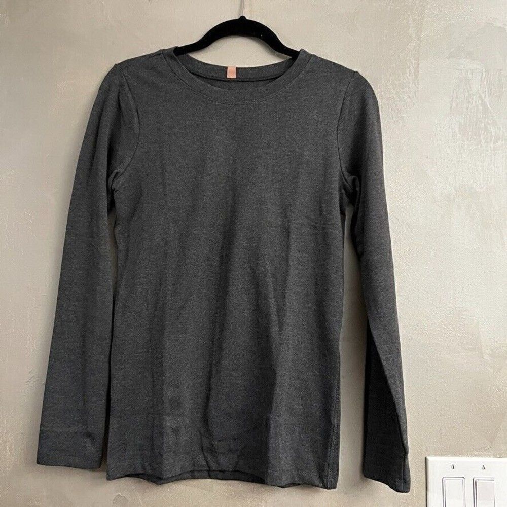 Lunya Restore Short Set 2 pc Long Sleeve Mercurial Gray Heather - Picture 6 of 9